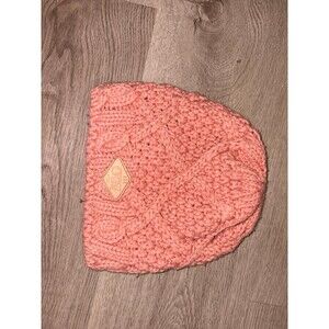Picture Organic Clothing polyester/Wool Cable Knit Beanie Hat Women GUC